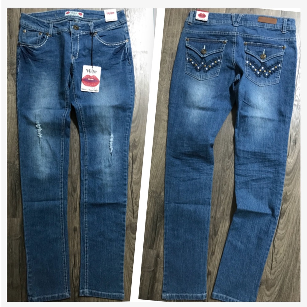 🆕 WAM Skinny Distressed Jeans sz 5/6